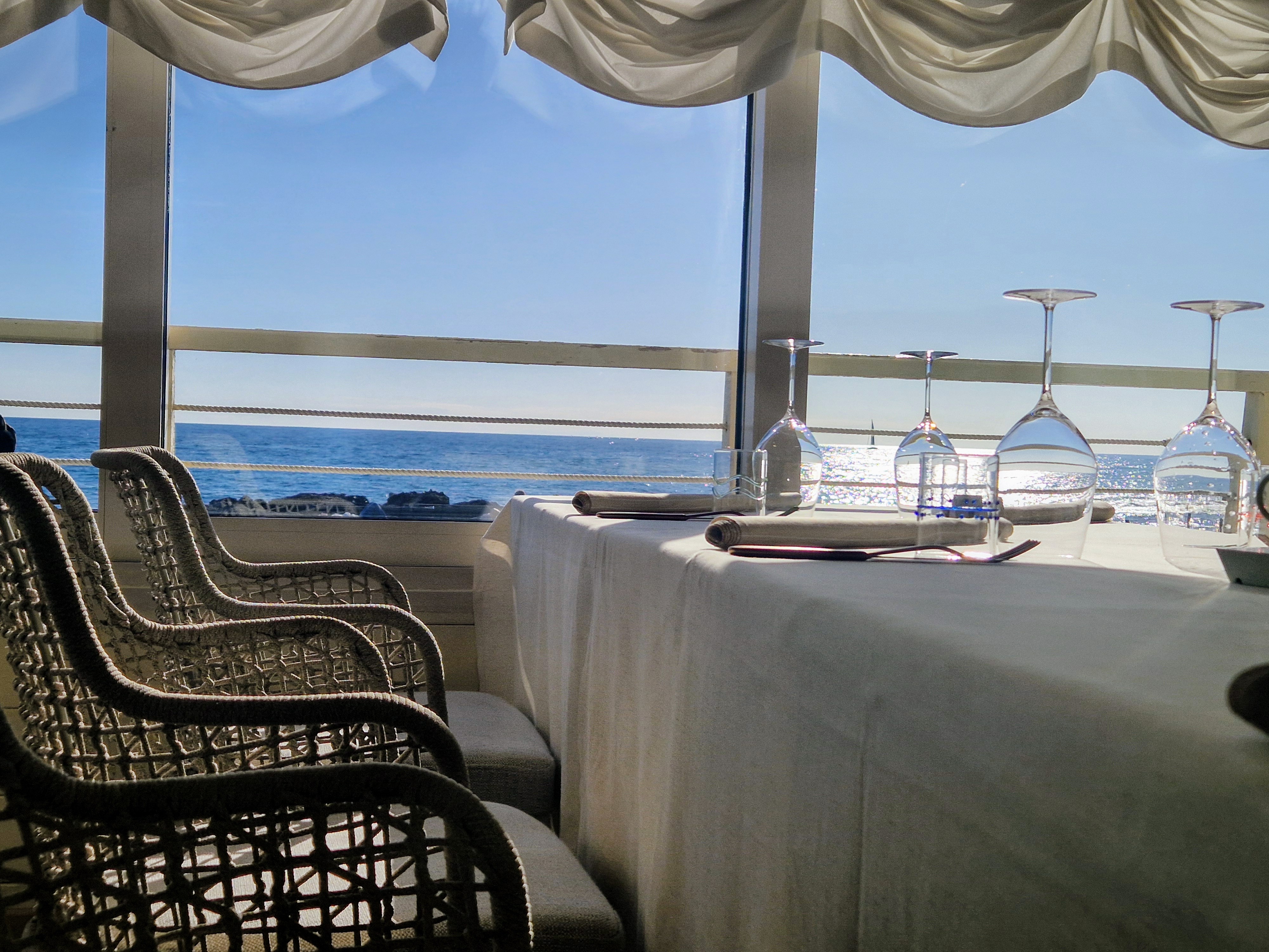 Tavolo con vista sul mare di Castiglioncello